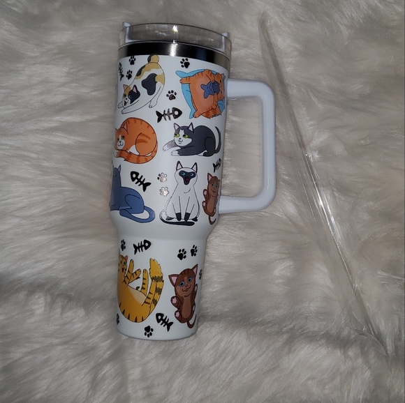 "Life is better with Cats" Insulated Cup - Picture 2 of 7